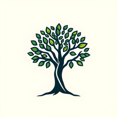 Obraz premium treeicon, rootsicon, treewithroots, nature, ecology, environment, growth, organic, plant, forest, earth, soil, foundation, stability, strength, balance, sustainability, eco, green, outline, line, line