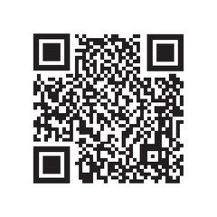 Fototapeta premium Digital qr code symbol for mobile phone scanning and electronic payment on transparent texture