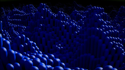 Obraz premium 3d render of a capsule landscape 