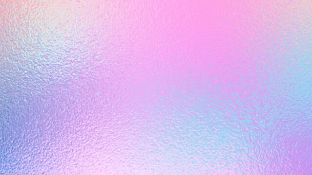 Hologram gradient background. Foil paper iridescent effect. Gray hologram gradient noise bg. Holographic pearl surface. Y2k blue pink glitter bg. Rainbow, aurora, nacre pattern. Vector illustration