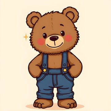 teddy bear, bear, cartoonbear, cute, kawaii, funny, illustration, character, mascot, toy, plushie, stuffedtoy, soft, cuddly, hug, love, sweet, friendly, kids, child, baby, nursery, animal, brown, furr