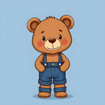 teddy bear, bear, cartoonbear, cute, kawaii, funny, illustration, character, mascot, toy, plushie, stuffedtoy, soft, cuddly, hug, love, sweet, friendly, kids, child, baby, nursery, animal, brown, furr