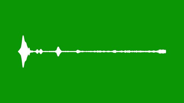 minimal music sound wave icon animation, audio sound visualizer wave spectrum, Sound waves meter, White audio waveform, Sound wave isolated animation, White Sound Wave Visualizer on green Background,