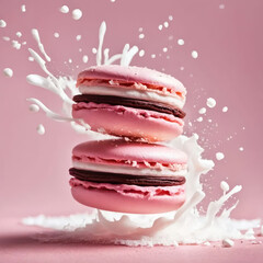 pink macaroons