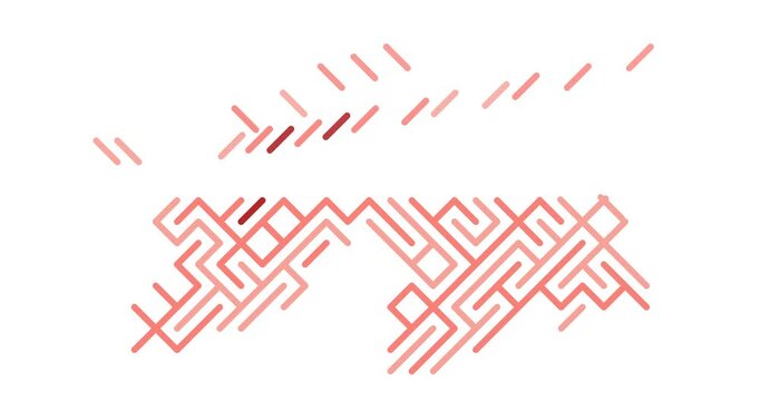 Diagonal Vector Lines Sliding to Reveal Tajikistan