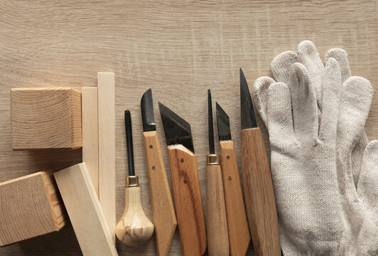 Wood carving knives, hand carving tools, chisels