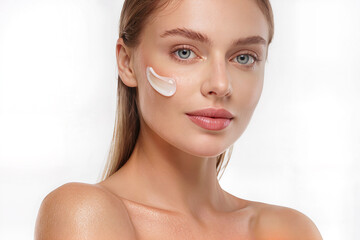 Portrait of Young Woman with Radiant Skin and Natural Beauty Aesthetic