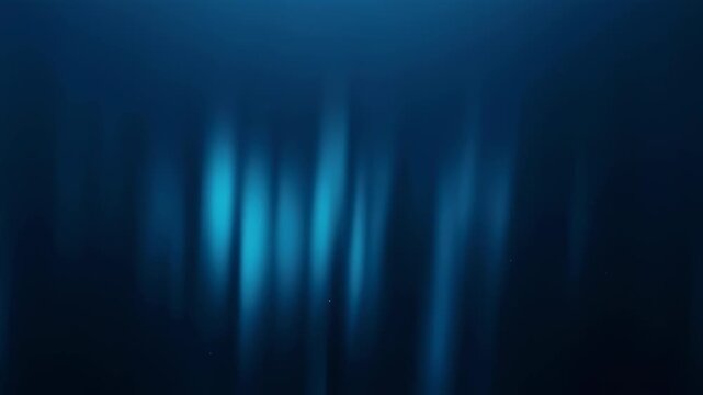Abstract background with vertical streaks of soft blue light against a dark background
