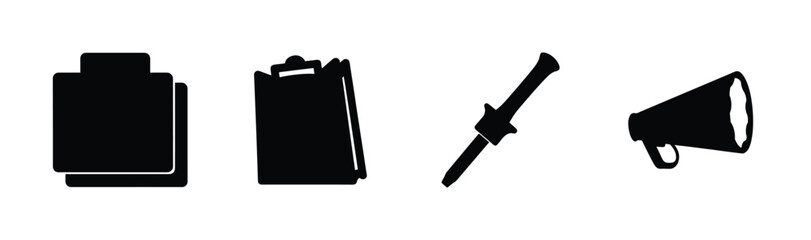 Symbolic representations of communication Vector, illustration