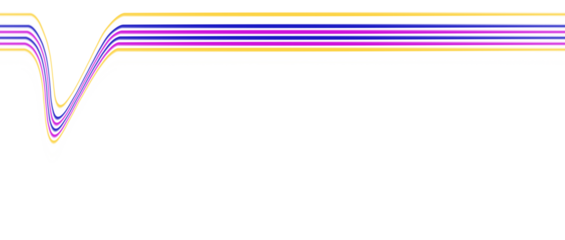 Futuristic light trail swoosh PNG. Abstract neon motion effect.