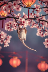 Sugar Glider and Blossom Lanterns