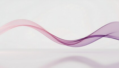 Minimalist Pink and Purple Fluid Wave Design with Transparent Gradient and Elegant Soft Lighting