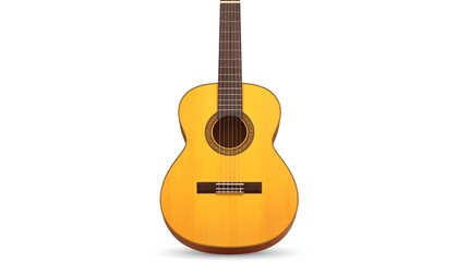 Obraz premium Classical Guitar Close-Up - A Timeless Musical Instrument.