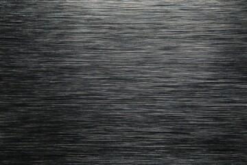 Naklejka premium Dark gray metallic surface exhibits fine, directional horizontal brushing texture