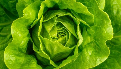 Vibrant Green Butter Lettuce Head - A Fresh and Healthy Choice.