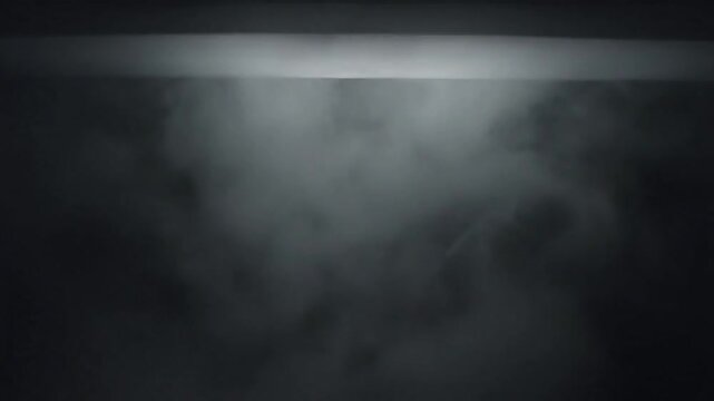 Mysterious dark mist swirling upwards, illuminated by a subtle light source from above.