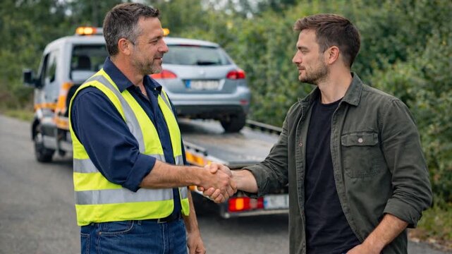 Vehicle recovery service on the road