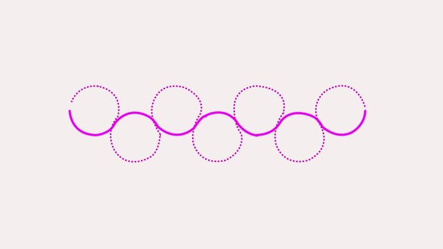 Educational Process Timeline Infographic with Learning  Language knowledge Social communication linear Icons and 4K VIDEO .
