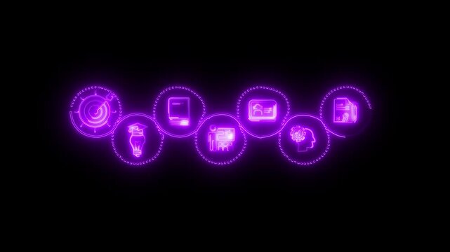 Smart Supply Chain & Logistics Process | Warehouse to Delivery Explained on black background .