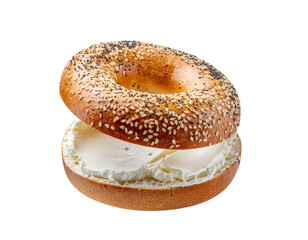 bagel with cream cheese