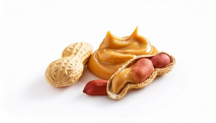 Peanut butter, peanuts, and shell