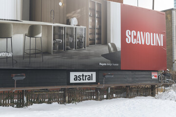 Naklejka premium roadside billboard for Scavolini off Davenport Rd, Toronto