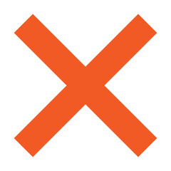 Obraz premium Red Cross Sign. Red Cross Mark, No, Delete Icon. Stop Sign, Cancel Symbol. 