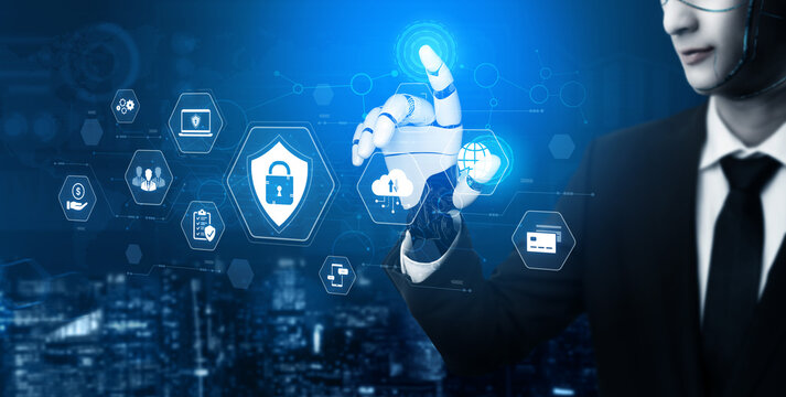 An AI assistant manages an integrated cybersecurity system for complete business protection. This smart platform protects corporate data, financial assets, and cloud infrastructure. Fermion
