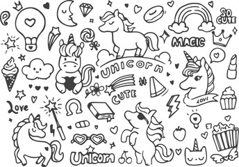 Magic unicorn elements © Nasima