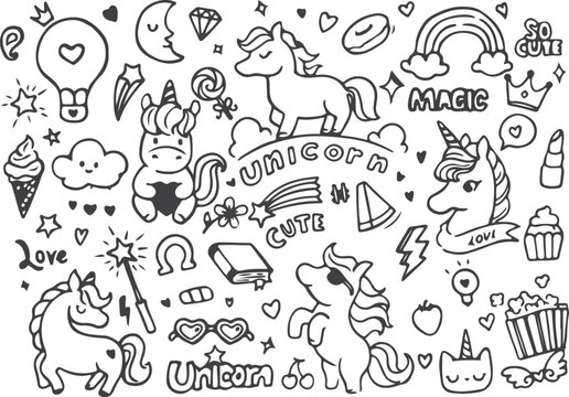 Magic unicorn elements