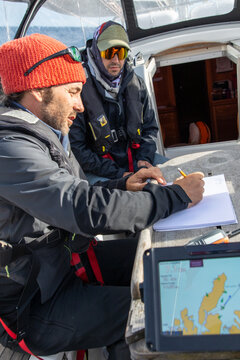 Navigating through the waters of Lofoten, Norway