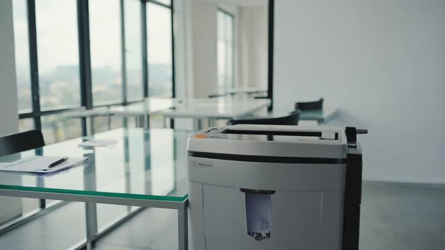 Destroying confidential documents.