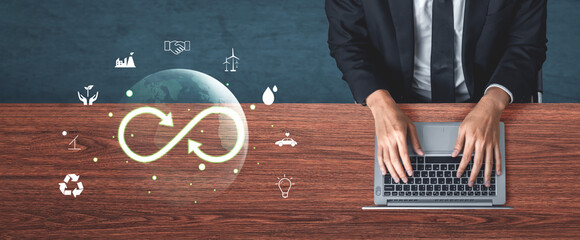 The concept of a circular economy for sustainable production and consumption. A global model of...