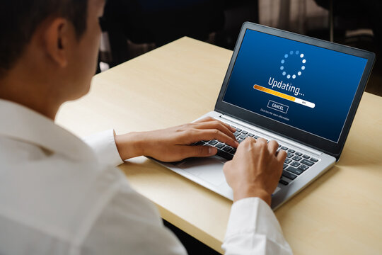 Software update on computer for modish version of device software upgrade