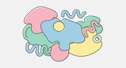 Abstract Colorful Shapes Design