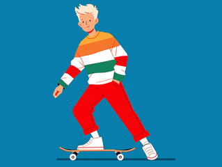 cool Swedish kid skater