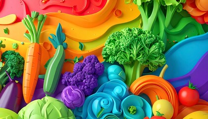 カラフルな野菜