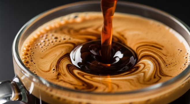 Pouring java coffee.