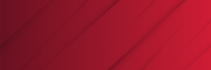 Obraz premium Horizontal banner template with space for your text. Modern abstract red background with diagonal line. Simple graphic design element. Futuristic concept.