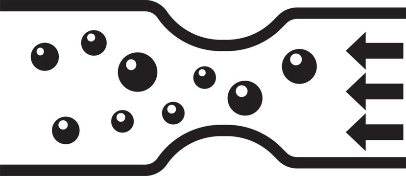 Flowing Bubbles in a Constricting Tube Abstract