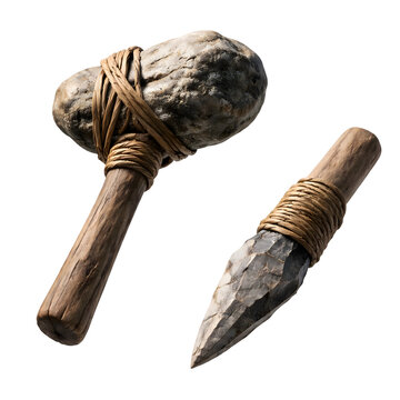 Stone Age Hammer and Chisel