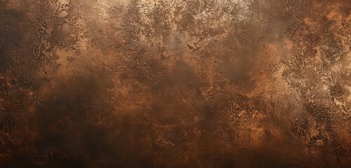 A textured surface showcases rich, earthy tones of brown and copper, creating a warm and inviting backdrop with a mix of rough and smooth elements.