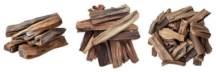 Close-up shot of several stacks of firewood. They are neatly arranged and ready to be used. The color tones are natural and warm, creating a cozy and inviting atmosphere.