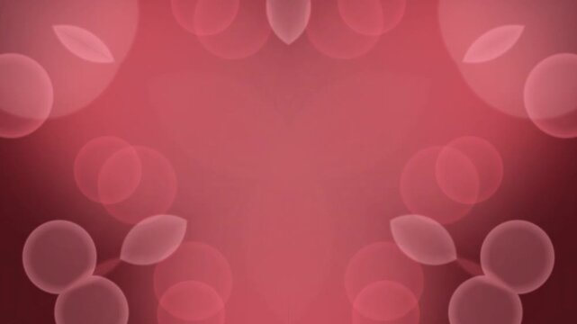 Red background with soft bokeh and floral elements design