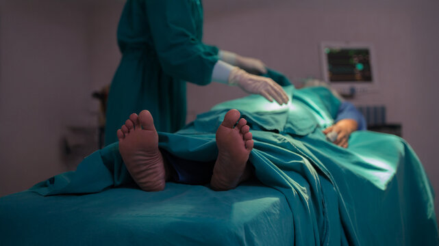 The deceased was in the hospital morgue.