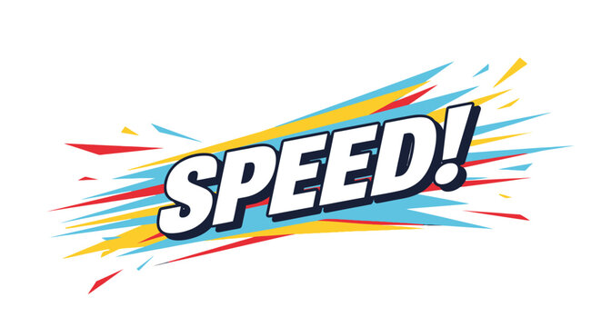 Colorful Speed Text with Motion Effect.