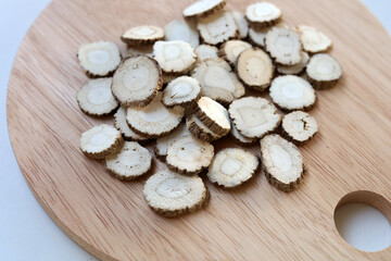 Fototapeta premium Dried sliced Angelica dahurica root