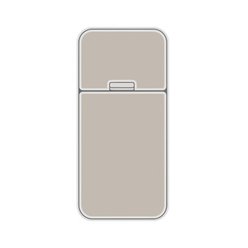 Plain cigarette case, simple design, isolated on white background.