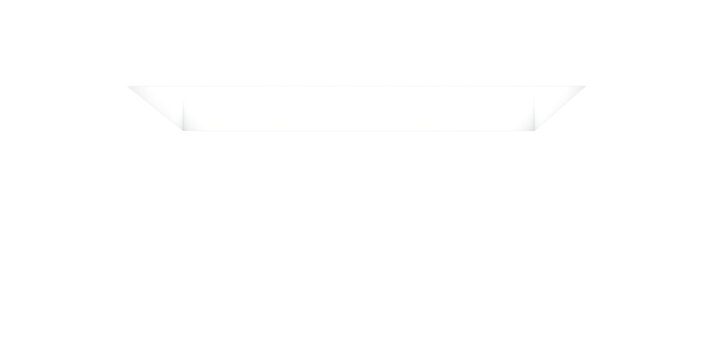 A White 3d Trapezoid Banner Element for Titles or Lower Thirds with a Subtle Shadow Effect Isolated on a Transparent Background.