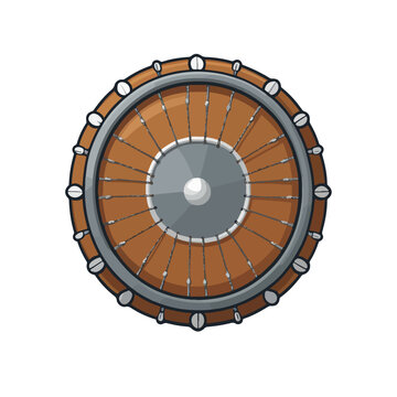 Traditional Islamic Tambourine Rebana Flat Vector